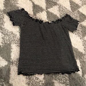 Off the shoulder crop top